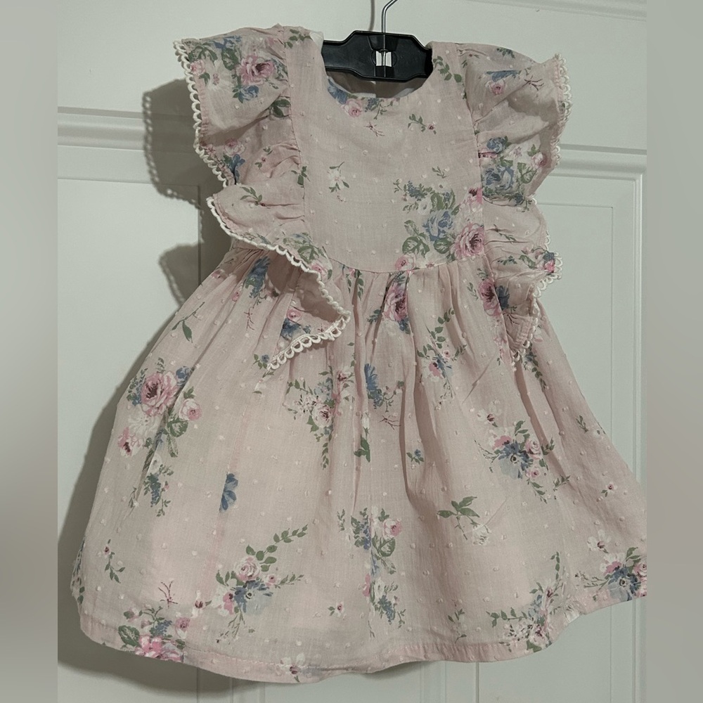 Catherine Malandrino Pink Ruffled Tiered Sundress